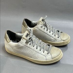 ✨ P448 John Metallic Sneakers – Women’s Size 38✨ (B-1544)